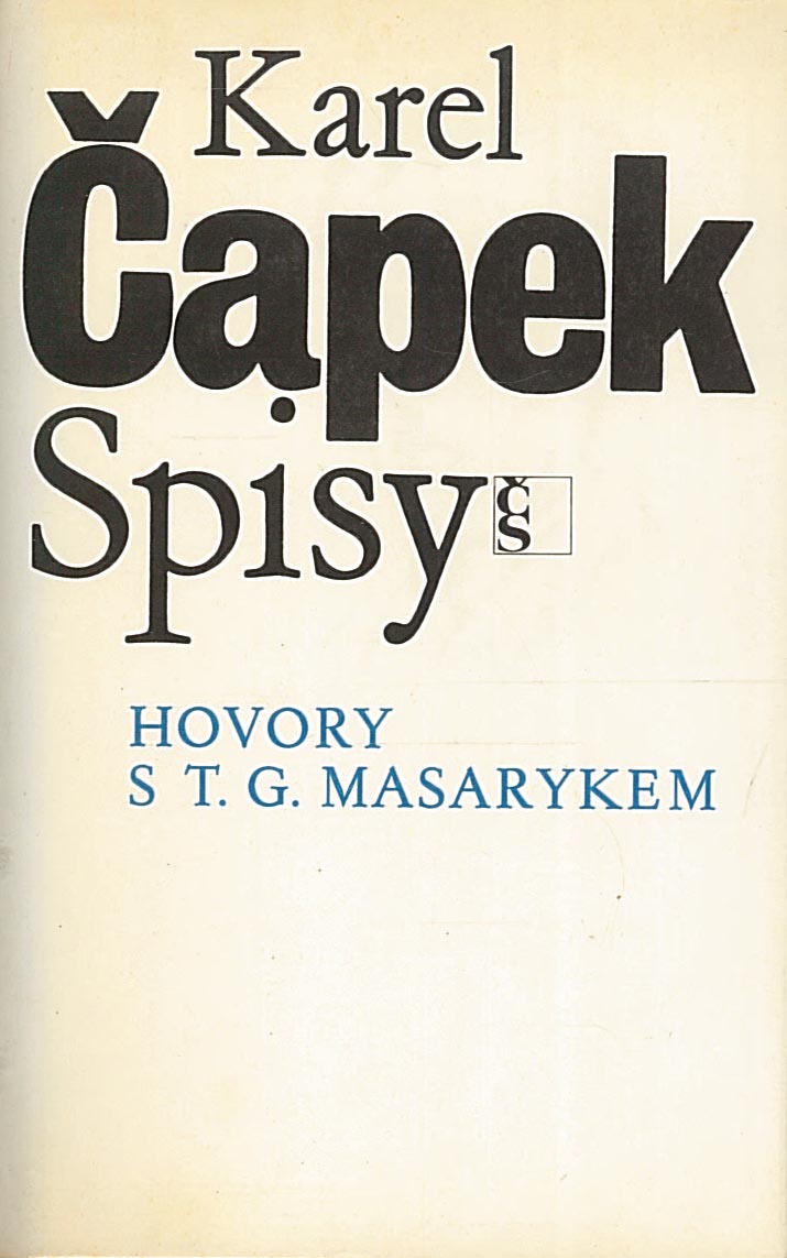 Hovory s T. G. Masarykem (Karel Čapek)